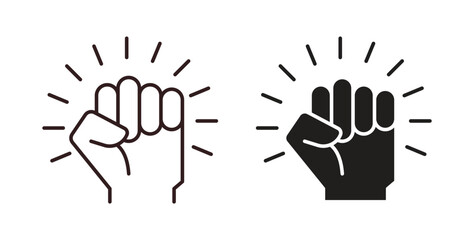 Empowerment icon concept. Glyph vector illustration isolated. Simple solid style.