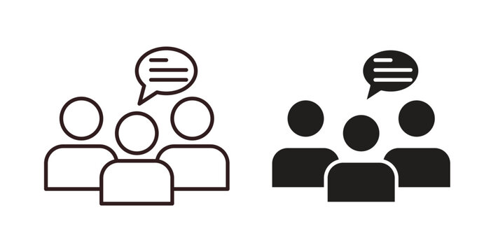 Expert opinion icon concept. Glyph vector illustration isolated. Simple solid style.