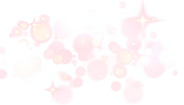 Soft pastel bokeh glow with dreamy pink, beige circles background - Powered by Adobe