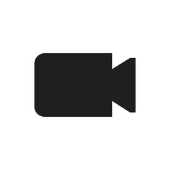 Professional Camera Photography and Video Recorder Icon Set Black Silhouette Vector Graphic