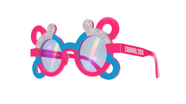 Fun carnival party glasses.