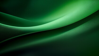 Obraz premium Abstract Dark Green Gradient Background With Curved Blurry Light And Grainy Texture For Modern Banner And Wallpaper Design