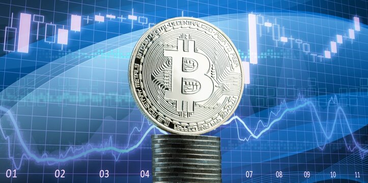 Bitcoin coin cryptocurrency trading chart