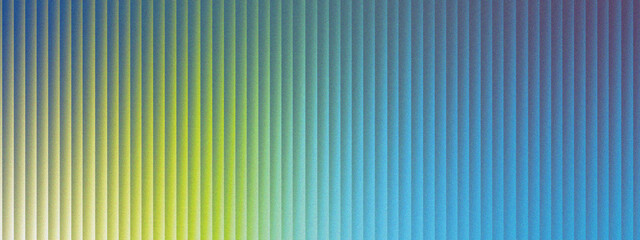 Vertical Blinds Abstract Background Gradient Blue to Yellow Green Texture Grain Noise Backdrop