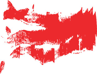 Abstract red paint brush stroke grunge texture element design