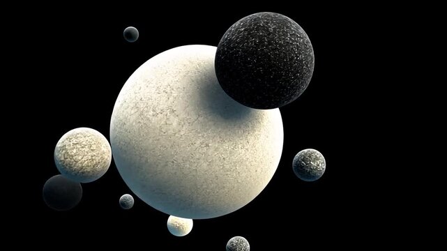 Exploring the Evolving Cosmos: 3D Rendering of Distant Worlds in Outer Space with Planets, Stars, and Celestial Objects