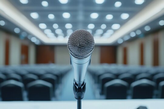 Classic retro studio microphone equipment isolated on a white background for voice recording and broadcast entertainment