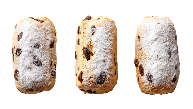 Christmas Stollen on a transparent background - Powered by Adobe