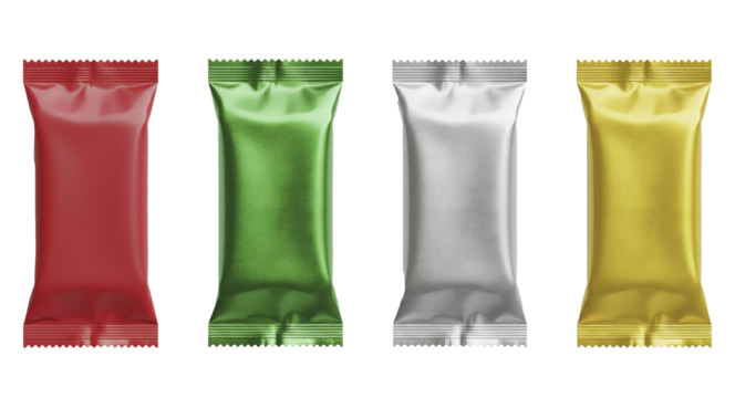 Colorful Snack Wrappers.