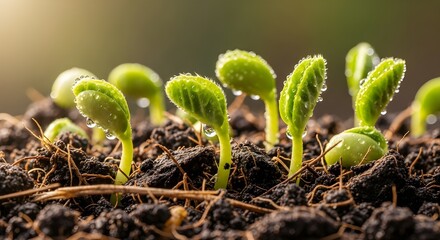 Soybean plant seedling