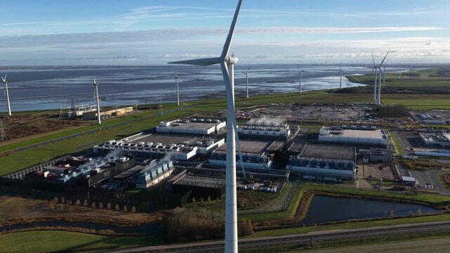 Large data center in the Eemshaven, Groningen.