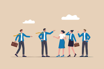 Business team collaboration and communication discussion concept