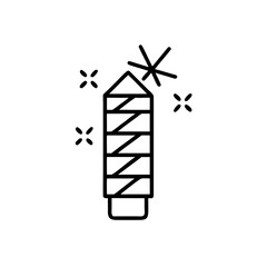 Sparkler igniting in celebration of new year celebration  