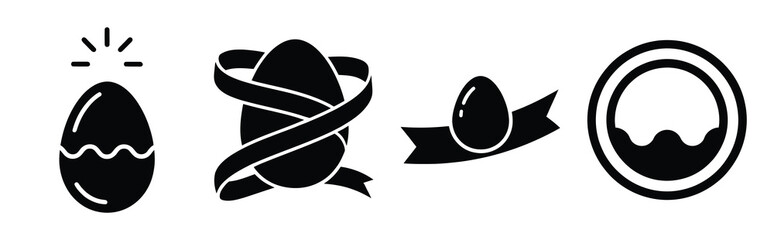 holy light Easter silhouette art, black color and white background