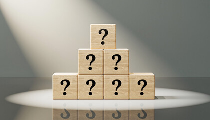 Mysterious Pyramid A Visual Metaphor of Questions, Choices, and Uncertainties, Symbolizing Complexities, Ambiguity, and the Exploration of Uncharted Territory