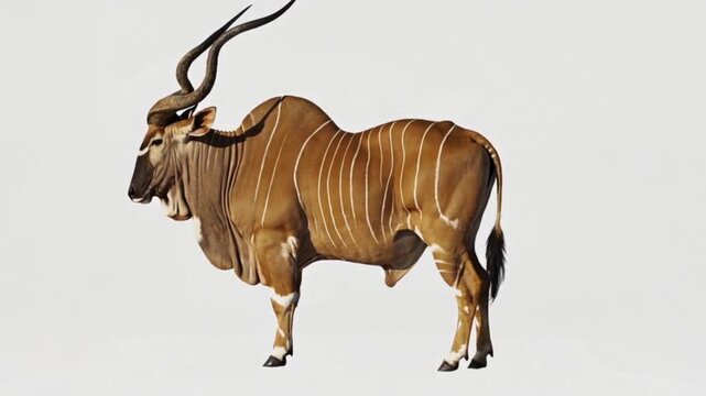 Big male antelope moving a little