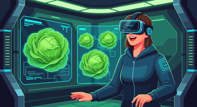 Virtual reality enhanced cabbage cultivation technology offers future potential