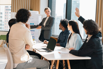 Business team showing unity success with hands together in office, teamwork collaboration and power motivation, diverse colleagues celebrating achievement corporate goal partnership