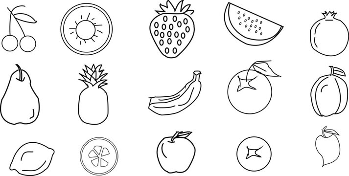 Fruit Icons set