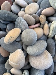 stones on the beach, natural texture