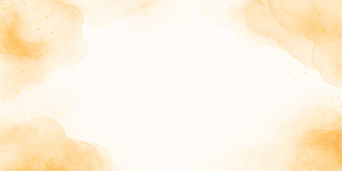 Abstract grunge watercolor background with vintage brown paper texture, aged sky, and old cloud pattern design