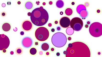 seamless pattern with pink circles
