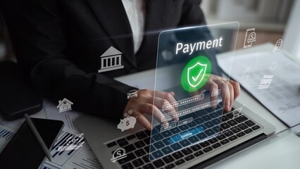 Secure online payment, safe e-commerce transactions, digital payment solutions, online financial security, and electronic payment systems ensuring smooth business continuity. Muxer