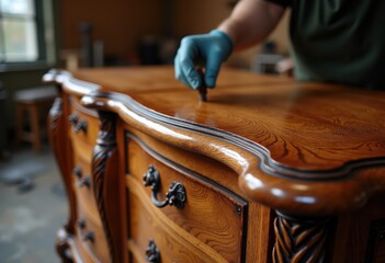 Antique Wooden Furniture Restoration Beautifully Revived Elegant Finish Craftsmanship Remarkable Longevity