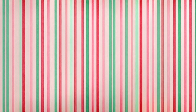 Soft Pastel Stripes In Pink Red Green Tones Watercolor Christmas Seamless Pattern On Light Pastel Background