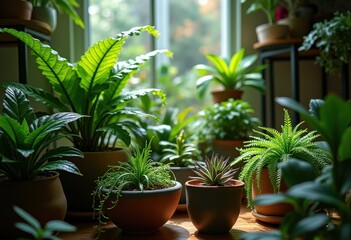 Indoor Jungle Plant Parent Lush Green Leafy Houseplants Bursting with Life