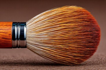 Fototapeta premium Makeup brush bristles showing detail of beauty tool