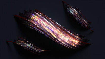 Data transfer in digital future 3D render