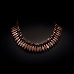 Ancient Egyptian ceremonial necklace, detailed craftsmanship, front isolated view