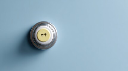 Day off concept, on/off toggle switch with smiley icon, positive mental health theme