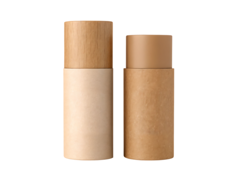 Isolated vector illustration of blank cosmetic plastic bottles and a colorful perfume container