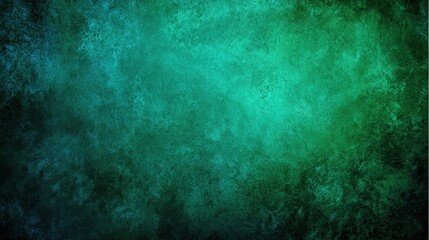 Vibrant Abstract Grunge Texture with Shades of Green and Blue