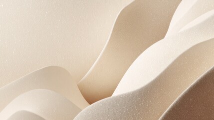 Soft Beige Waves of Texture in Abstract Form for Artistic Background