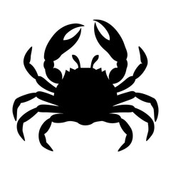 Crab silhouette vector image