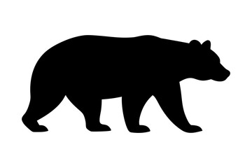 Black bear silhouette vector