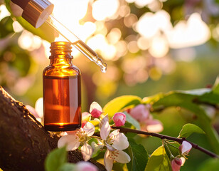 Crab Apple Flower Remedy Bach, Floral de Bach, Malus sylvestris, tree, Pippete, Drop Essence, Nature, sun, Trunk