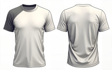 T-shirt template. High quality