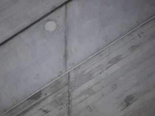 Concrete surfaces in a stairwell