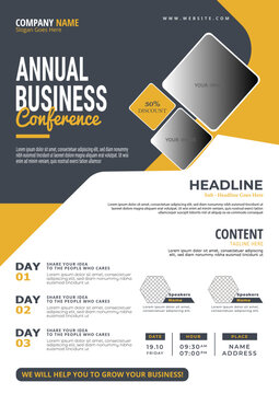 Annual Business Conference Template Design For Your Business Marketing 