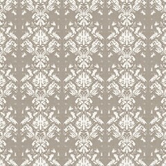 Fototapeta premium Elegant floral pattern in soft taupe creates a serene atmosphere for any decor