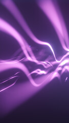 Abstract background of violet energy waves flowing in motion, creating a futuristic light trail effect