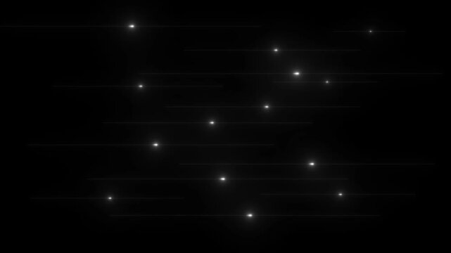 Streaks of Light with Bright Flares on Black Background Keywords: light, streaks, flares, bright, glowing, motion, speed, abstract, dark, black, background, energy, digital, technology, futuristic