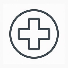 Obraz premium Medical cross icon