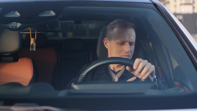 Heart attack in a car driver while driving