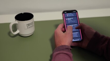 Middle Aged Male Administrative Assistant Scheduling Holiday Party - Last Minute Checklist for Festive Celebration Concept