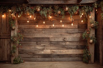chrismas style background for photobooth backdrop design